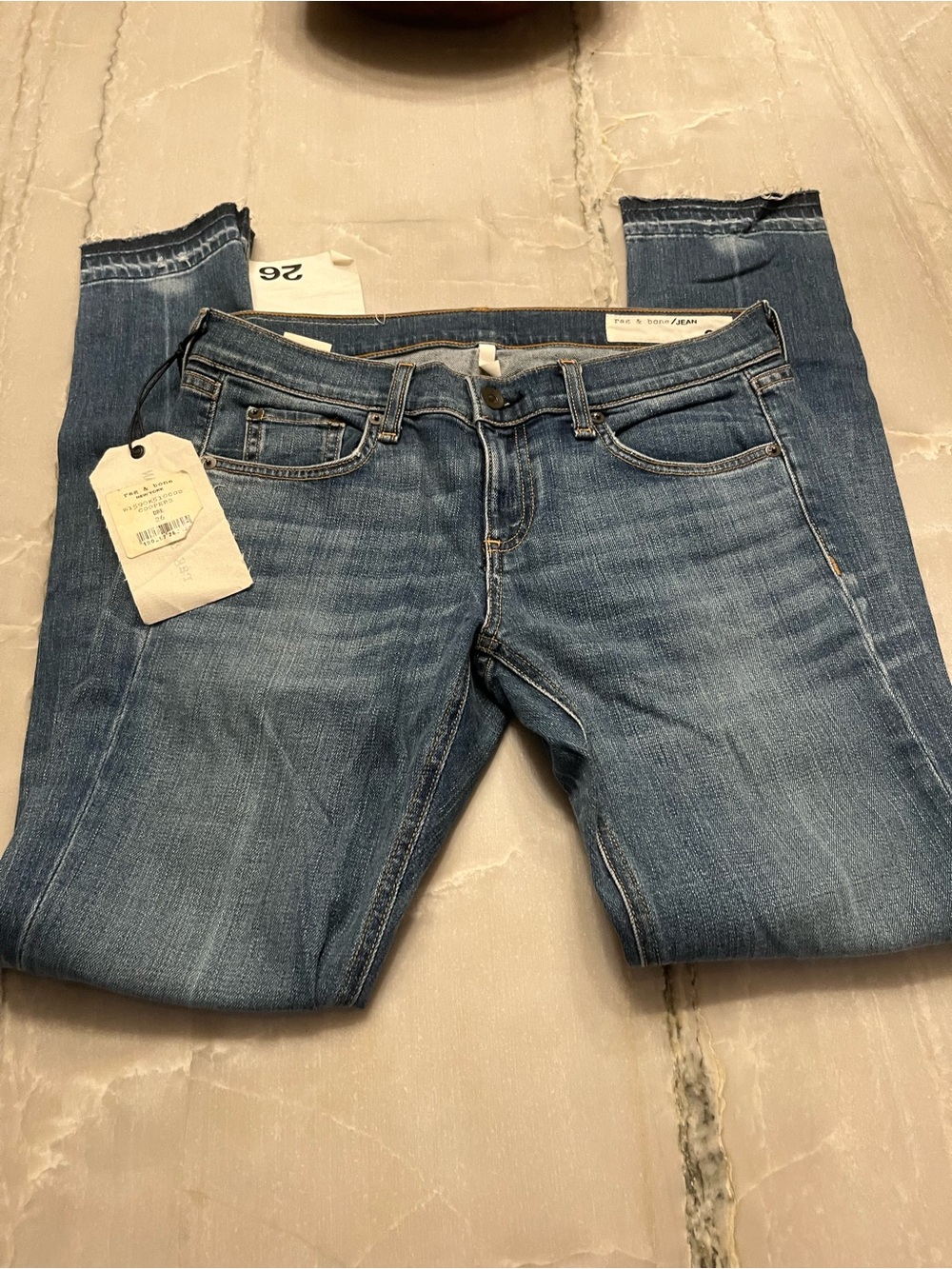 rag & bone Women's Light Blue Skinny Jeans